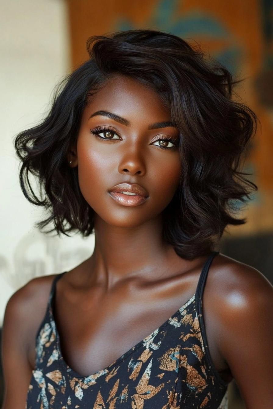 Classic Look With Front Lace Wigs