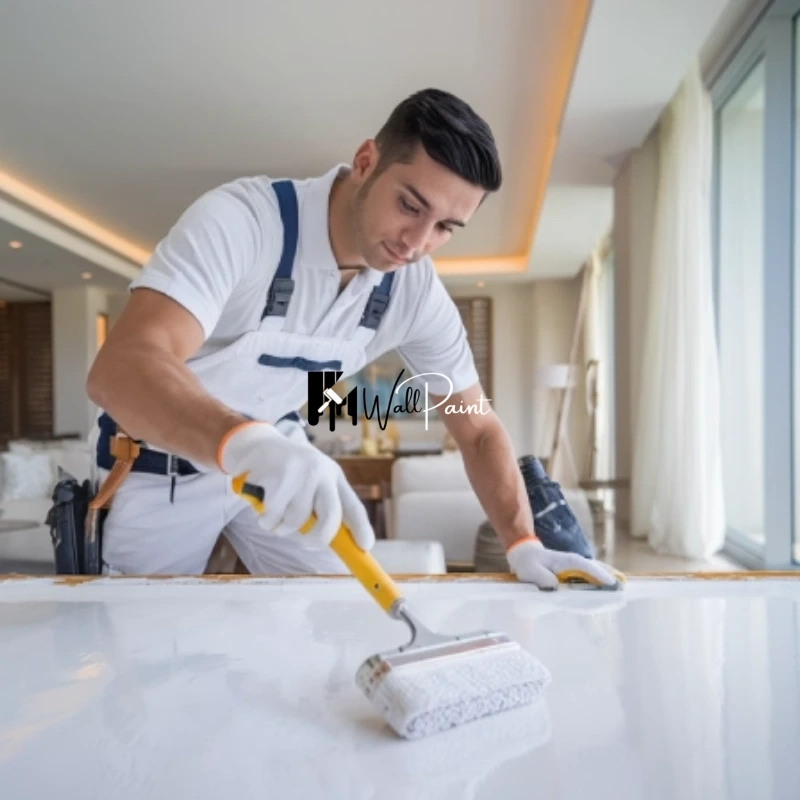 A-man-painting-a-wall-potentially-offering-wall-painting-services-in-Jumeirah