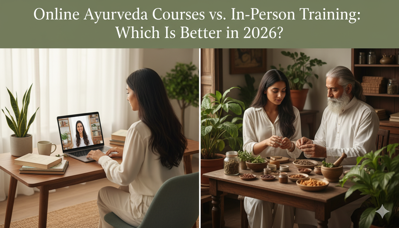 online Ayurveda courses vs in-person training in 2026