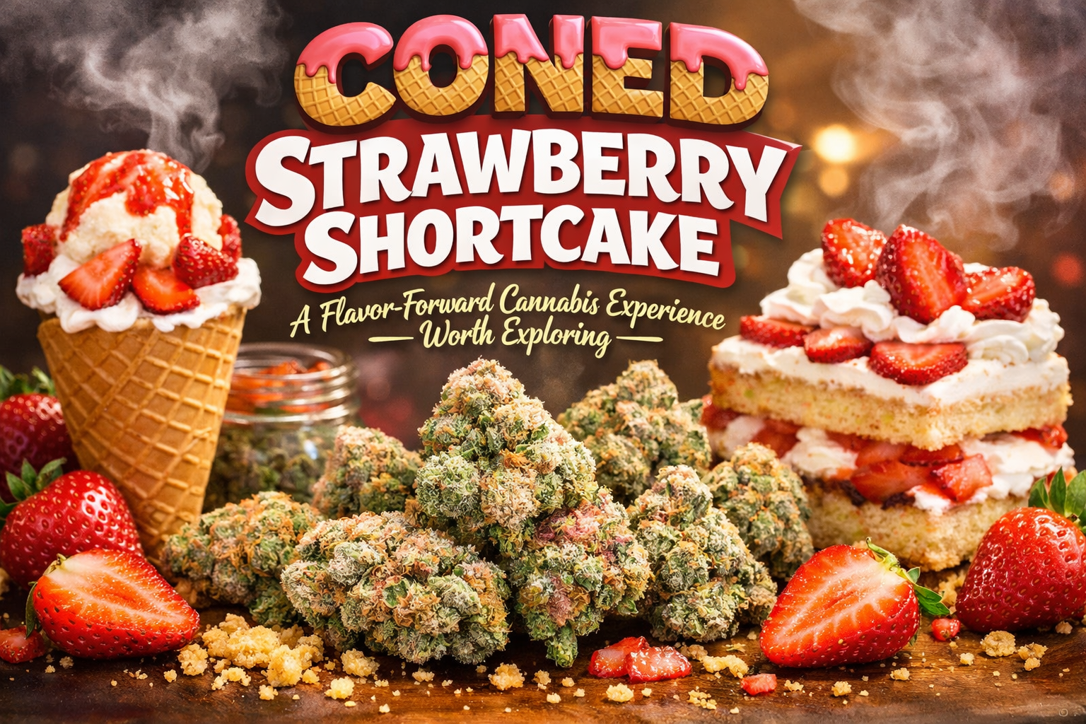 Coned Strawberry Shortcake Strain: A Flavor-Forward Cannabis Experience Worth Exploring