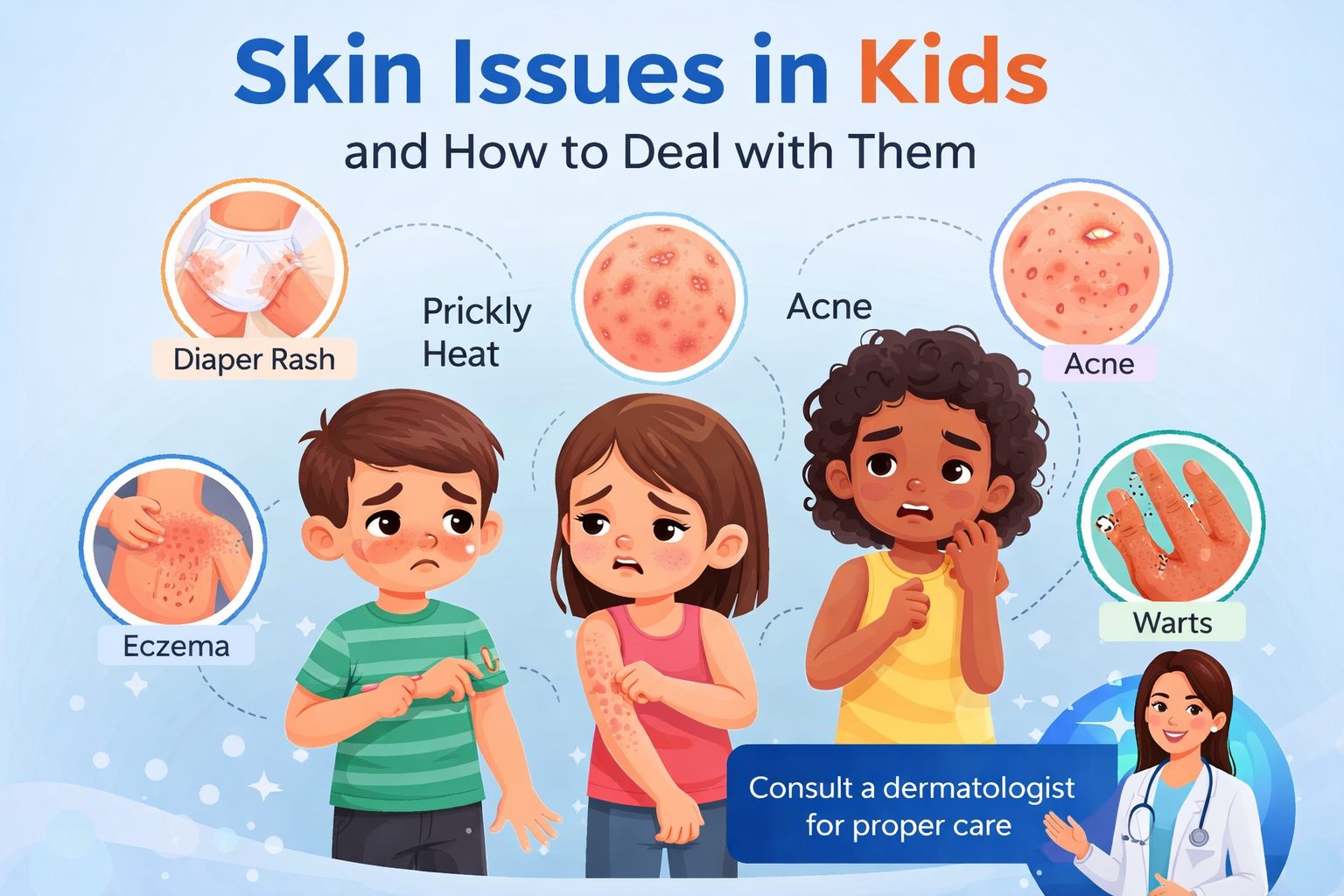 Skin Issues in Kids and How to Deal with Them