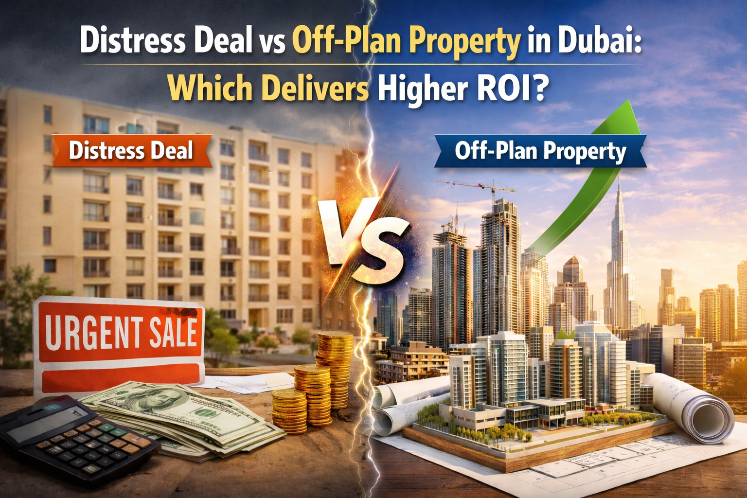 Distressed vs Off-Plan: Which Property Type Gives Higher ROI in Dubai?