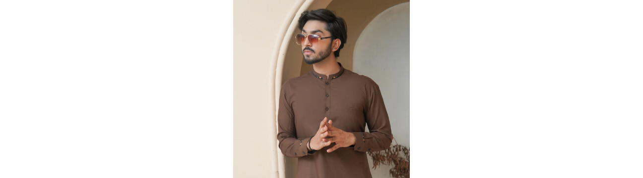 Rao Jee Designer – Baad-e-Khizan Collection – Men’s Premium Wash & Wear Kameez Shalwar