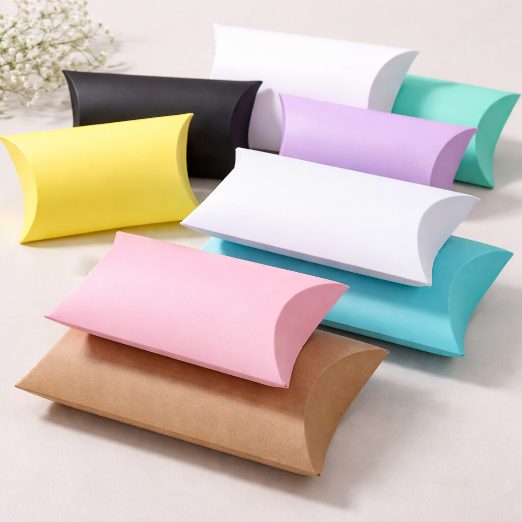 Custom White Pillow Boxes