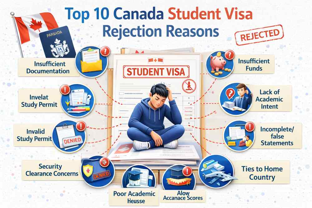 Canada Student Visa Rejection Reasons