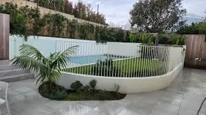 White Aluminium Pool Fence