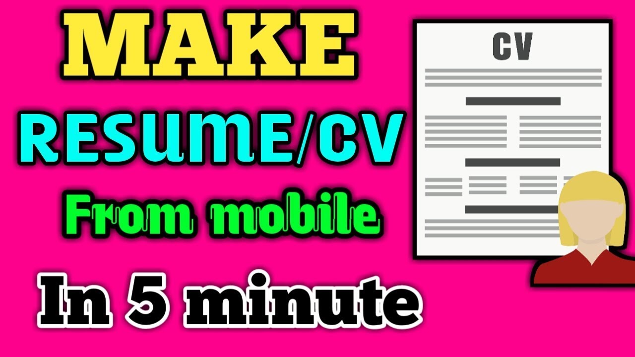 How to Make a CV in 5 Minutes?