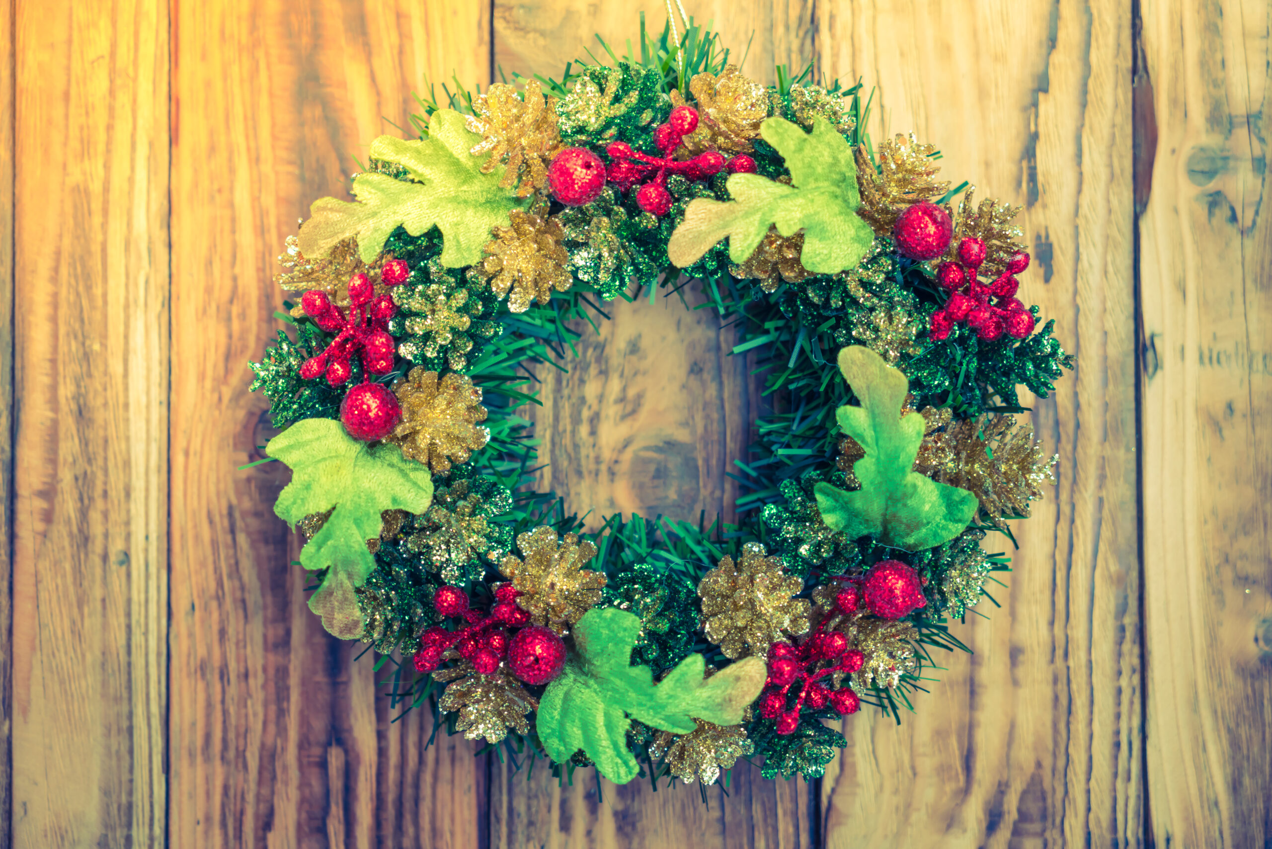 christmas wreath front door